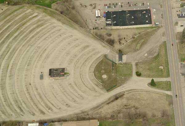 US-23 Drive-In Theater - Aerial From Ms Live